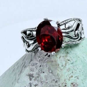 Silpada Red and Silver Ring